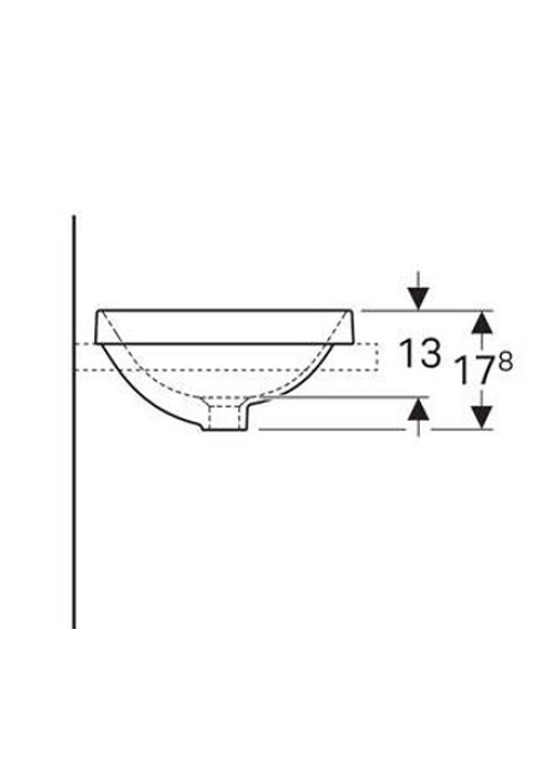 Раковина Geberit VariForm Ø40 см 500.703.01.2