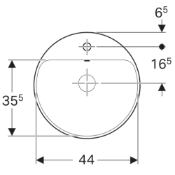 Раковина Geberit VariForm Ø48см 500.705.01.2