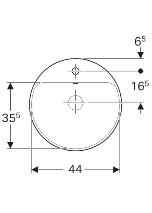 Раковина Geberit VariForm Ø48см 500.705.01.2