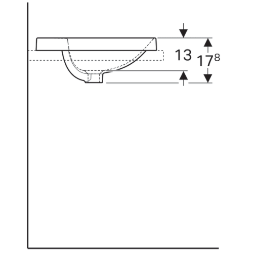 Раковина Geberit VariForm Ø48см 500.705.01.2