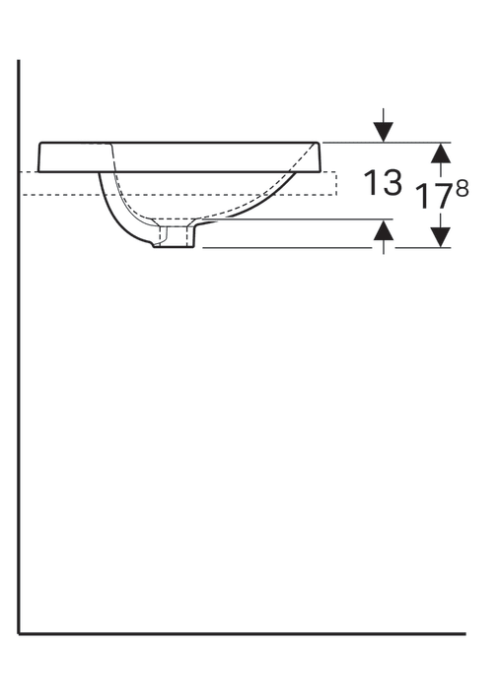 Раковина Geberit VariForm Ø48см 500.705.01.2