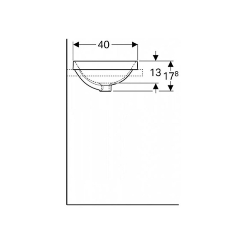 Раковина Geberit VariForm 50х40 см 500.711.01.2