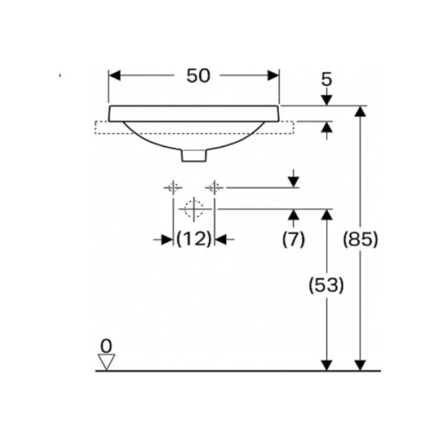 Раковина Geberit VariForm 50х40 см 500.711.01.2