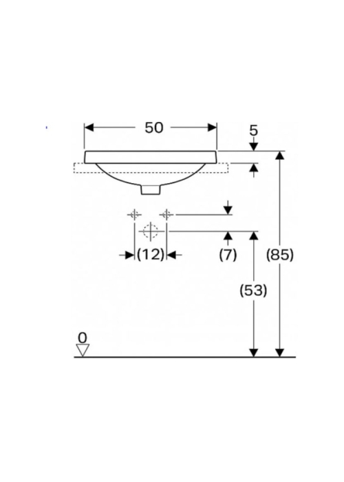 Раковина Geberit VariForm 50х40 см 500.711.01.2