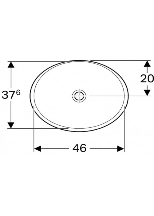 Раковина Geberit VariForm 50х40 см 500.711.01.2