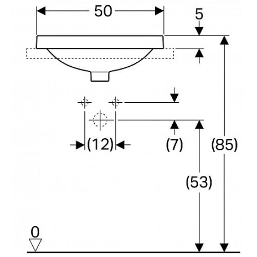 Раковина Geberit VariForm 50х45 см 500.715.01.2