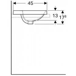 Раковина Geberit VariForm 50х45 см 500.715.01.2