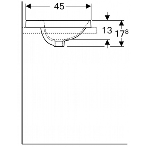 Раковина Geberit VariForm 50х45 см 500.715.01.2