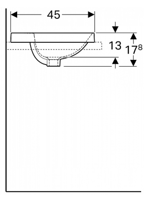 Раковина Geberit VariForm 50х45 см 500.715.01.2