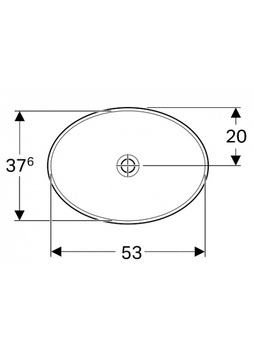 Раковина Geberit VariForm 55х40 см 500.719.01.2