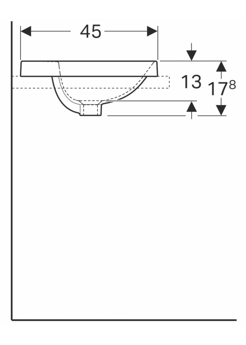 Раковина Geberit VariForm 55х45 см 500.721.01.2