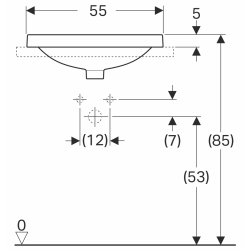 Раковина Geberit VariForm 55х45 см 500.721.01.2