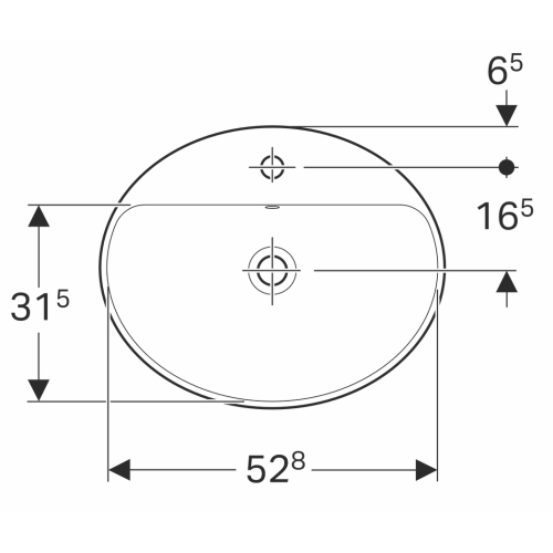 Раковина Geberit VariForm 55х45 см 500.721.01.2