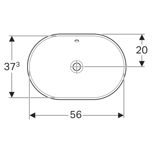 Раковина Geberit VariForm 60х40 см 500.729.01.2