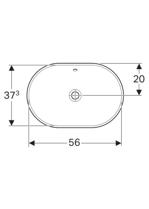 Раковина Geberit VariForm 60х40 см 500.729.01.2