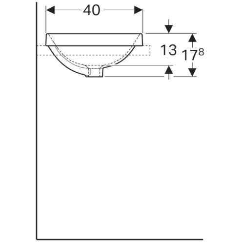 Раковина Geberit VariForm 60х40 см 500.729.01.2