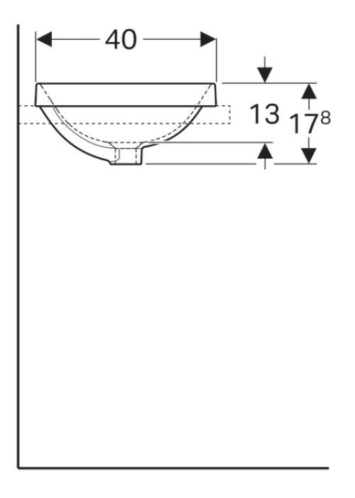 Раковина Geberit VariForm 60х40 см 500.729.01.2