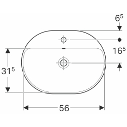 Раковина Geberit VariForm 60х45 см 500.733.01.2