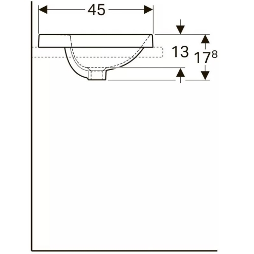 Раковина Geberit VariForm 60х45 см 500.735.01.2