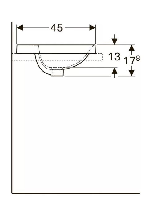 Раковина Geberit VariForm 60х45 см 500.735.01.2