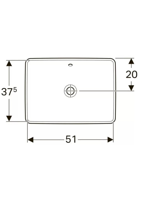 Раковина Geberit VariForm 55х40 см 500.739.01.2