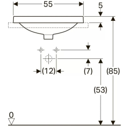 Раковина Geberit VariForm 55х40 см 500.739.01.2