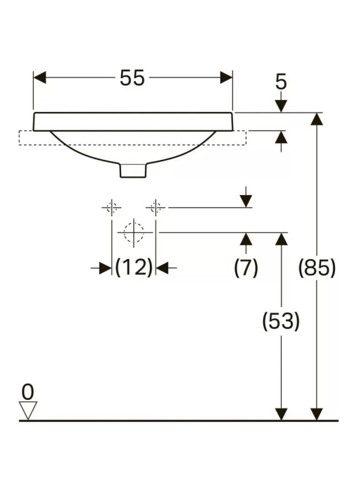 Раковина Geberit VariForm 55х40 см 500.739.01.2