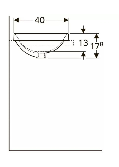 Раковина Geberit VariForm 55х40 см 500.739.01.2