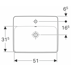 Раковина Geberit VariForm 55х40 см 500.741.01.2