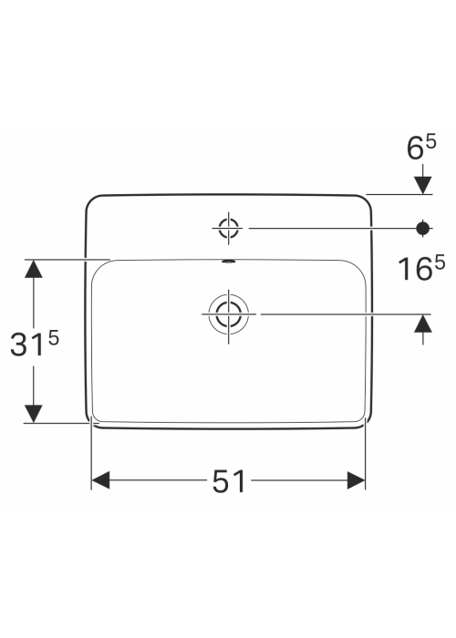 Раковина Geberit VariForm 55х40 см 500.741.01.2