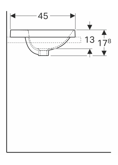 Раковина Geberit VariForm 55х40 см 500.741.01.2