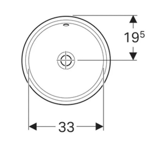 Раковина Geberit VariForm Ø39 см 500.747.01.2