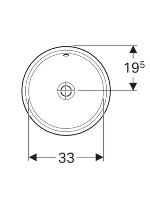 Раковина Geberit VariForm Ø39 см 500.747.01.2