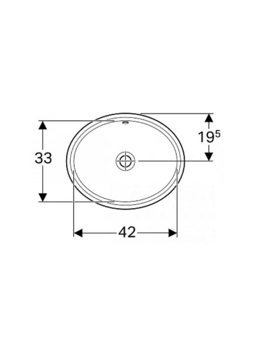 Раковина Geberit VariForm 48х42 см 500.751.01.2