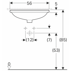 Раковина Geberit VariForm 50х46 см 500.753.01.2