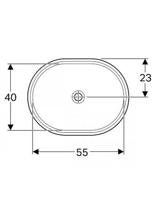 Раковина Geberit VariForm 55х46 см 500.759.01.2