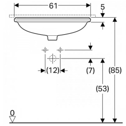 Раковина Geberit VariForm 55х46 см 500.759.01.2