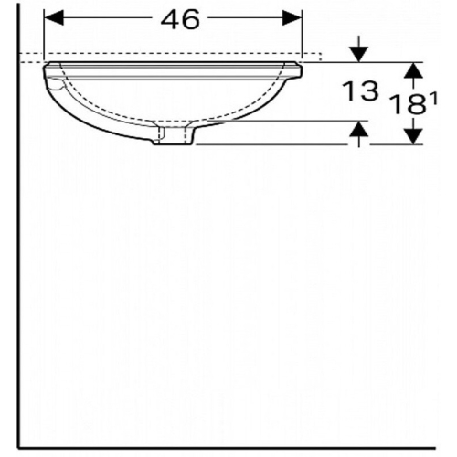 Раковина Geberit VariForm 55х46 см 500.759.01.2