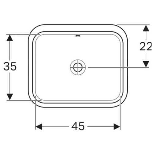 Раковина Geberit VariForm 45х44 см 500.761.01.2