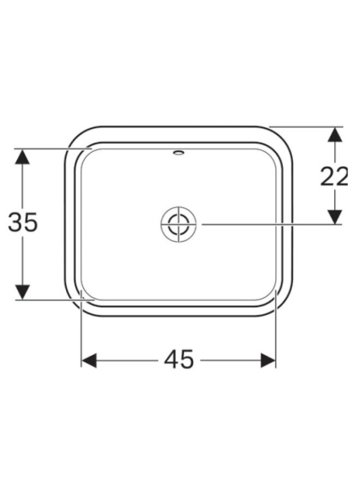 Раковина Geberit VariForm 45х44 см 500.761.01.2