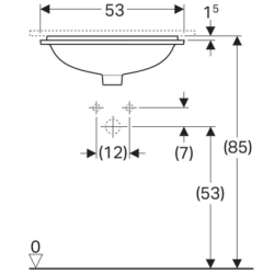 Раковина Geberit VariForm 45х44 см 500.761.01.2