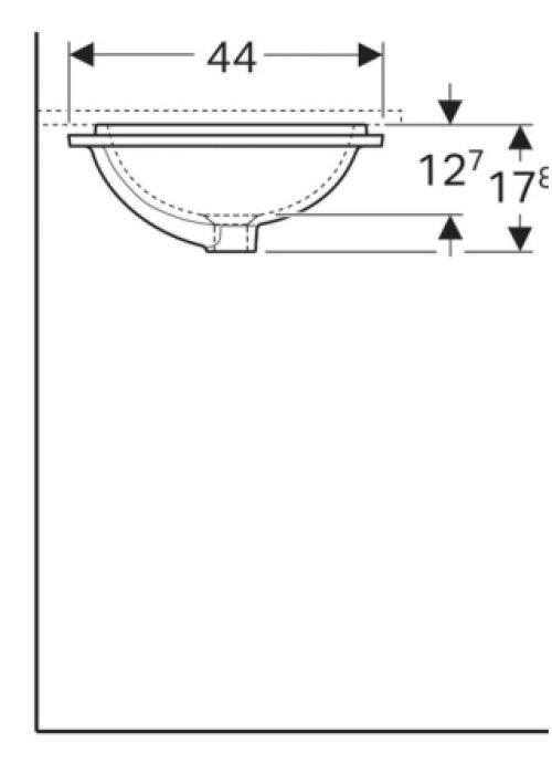 Раковина Geberit VariForm 45х44 см 500.761.01.2