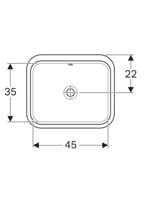 Раковина Geberit VariForm 45х44 см 500.763.01.2