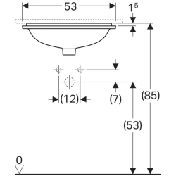 Раковина Geberit VariForm 45х44 см 500.763.01.2