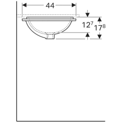 Раковина Geberit VariForm 45х44 см 500.763.01.2