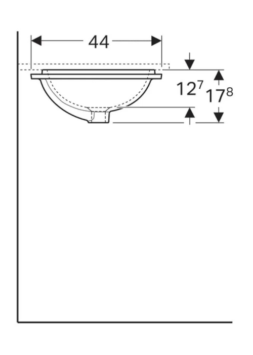 Раковина Geberit VariForm 45х44 см 500.763.01.2