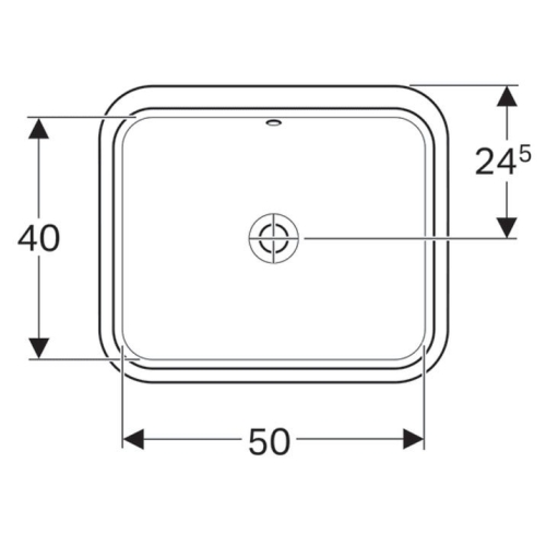 Раковина Geberit VariForm 50х49 см 500.765.01.2