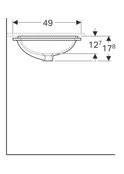 Раковина Geberit VariForm 50х49 см 500.765.01.2