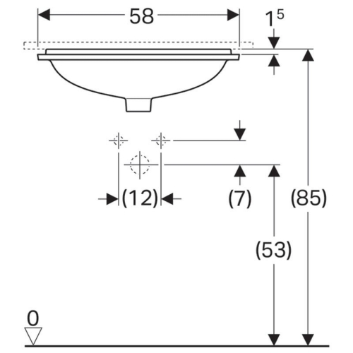 Раковина Geberit VariForm 50х49 см 500.765.01.2