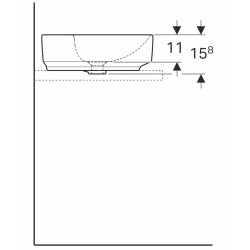 Раковина Geberit VariForm Ø45 см 500.769.01.2